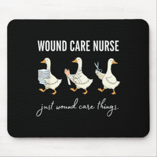 Silly Goose Wound Care Nurse Funny Graphic Mouse Mat