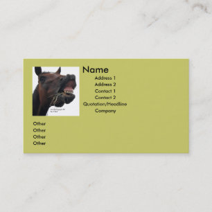 Silly Horse Business Card