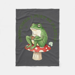 Silly Just Fartin Sometimes I Frog Fleece Blanket
