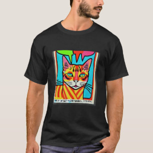 Silly Kitty 1970s Style Pop Kitten Cat Feline Ador T-Shirt