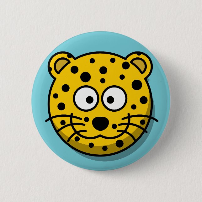 Silly Leopard Button (Front)