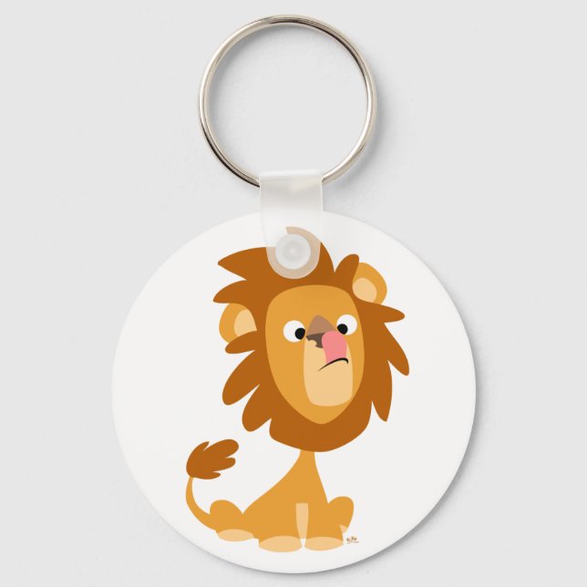 Silly Lion! cartoon keychain (Front)