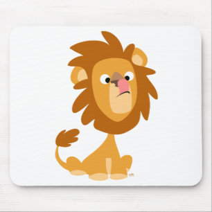 Silly Lion! cartoon mousepad