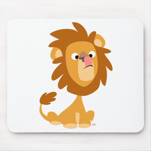 Silly Lion! cartoon mousepad (Front)