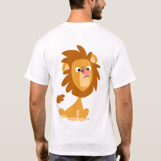 Silly Lion! cartoon T-shirt (back)
