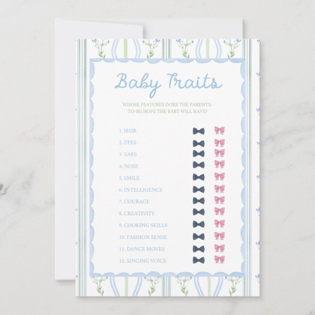 Silly Little Goose Baby Shower Game (Front)