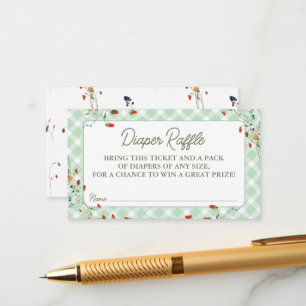Silly Little Goose Diaper Raffle Enclosure Card