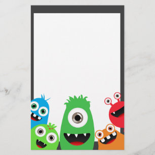 Silly Little Monsters Stationery