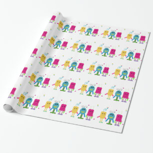 Silly Little Monsters Wrapping Paper
