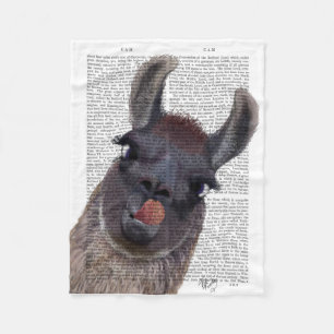 Silly Llama Fleece Blanket