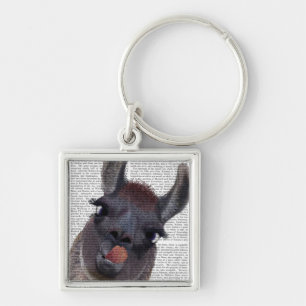 Silly Llama Key Ring