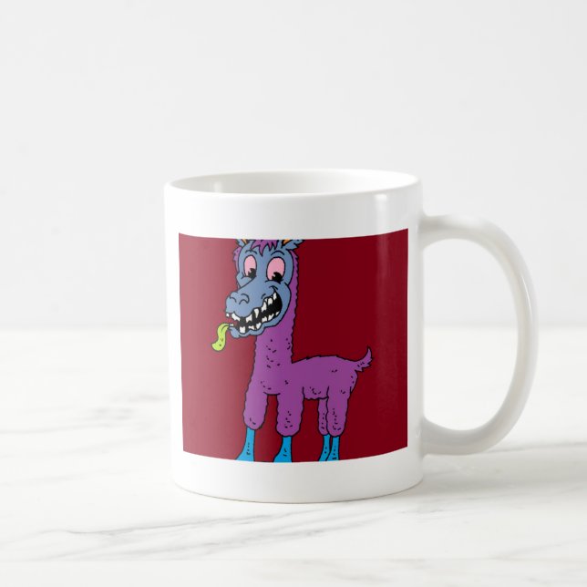 Silly llama Monster Coffee Mug (Right)