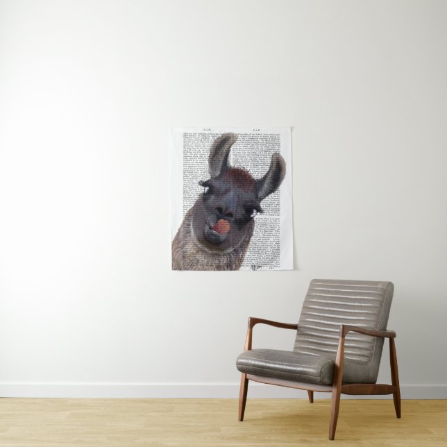 Silly Llama Tapestry (In Situ)