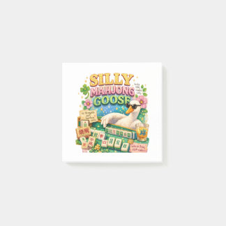 Silly Mahjong Goose Cute Bird Post-it Notes