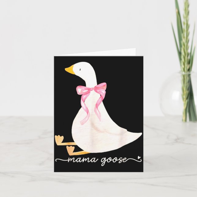 Silly Mama Goose Daddy Goose Matching Goose Family Card (Front)