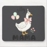 Silly Mama Goose Mom Birthday Party Family Matchin Mouse Mat<br><div class="desc">Silly Mama Goose Mom Birthday Party Family Matching</div>