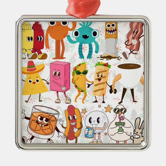 Silly Metal Tree Decoration (Front)