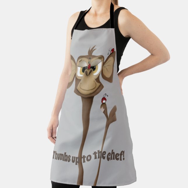 Silly Monkey and Ladybugs Apron (Insitu)