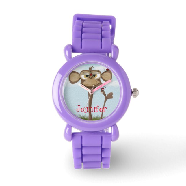Silly Monkey and Ladybugs Watch (Front)