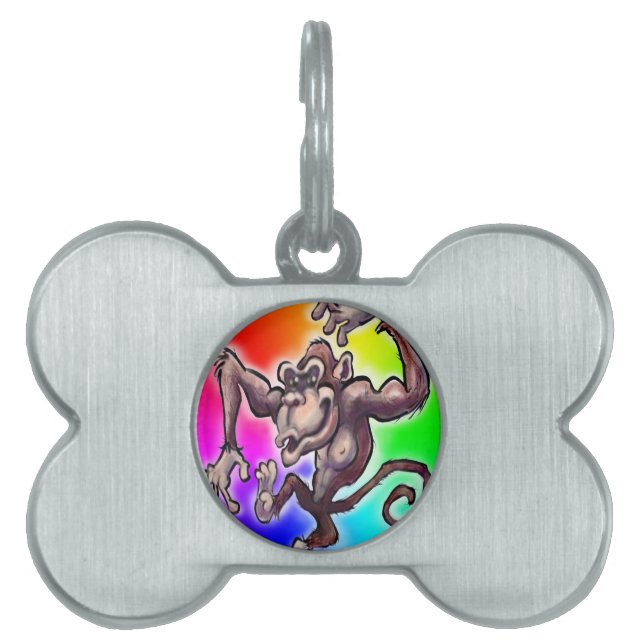 Silly Monkey Pet Tag (Front)