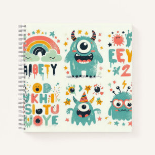Silly Monster Parade – Colourful Creature Chaos Notebook