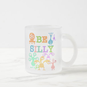 Silly Monsters Frosted Glass Coffee Mug