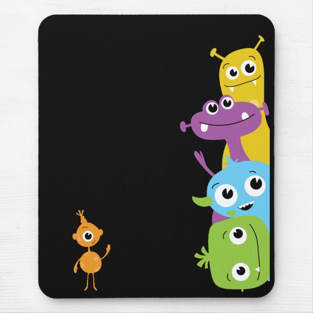 Silly Monsters Mousepad for Kids (Front)