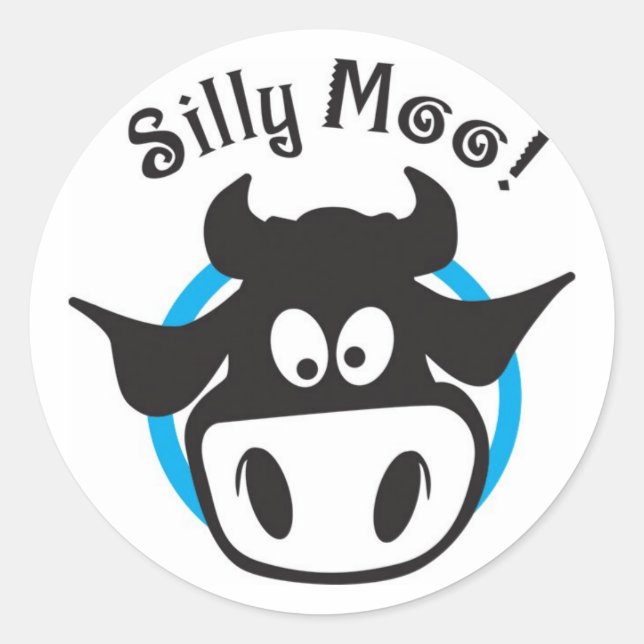 silly moo sticker (Front)