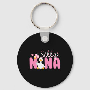 Silly Nana Goose Birthday Family Matching Party Key Ring