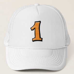 Silly Numbers 1 orange Hat