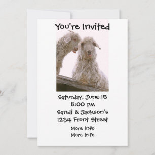 Silly Old Goats Invitation