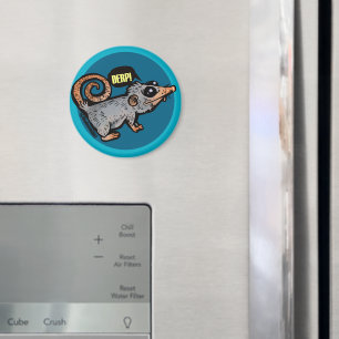 silly opossum magnet