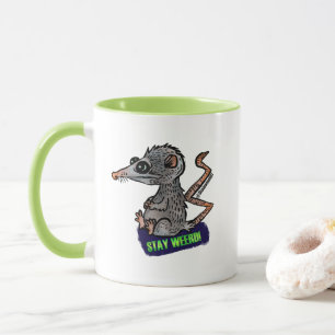 silly opossum mug