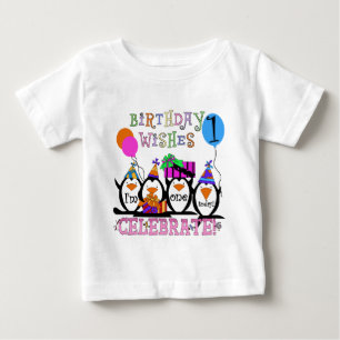Silly Penguins 1st Birthday Tshirts and Gifts