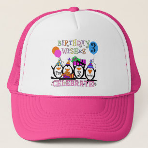 Silly Penguins 3rd Birthday Tshirts and Gifts Trucker Hat