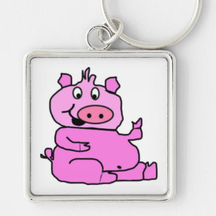 SILLY PIGGY KEY RING