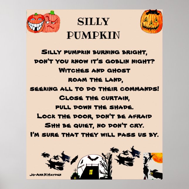 SILLY PUMPKIN POSTER (Front)