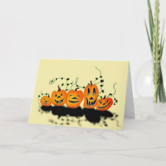 Silly Pumpkins Halloween Card