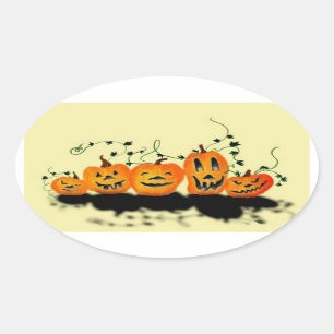 Silly Pumpkins Halloween Sticker