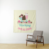 Silly Pun Working Until Ice Cream - Yummy Treats