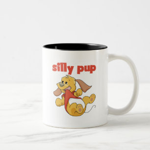 Silly Pup Tshirts and Gifts Two-Tone Coffee Mug