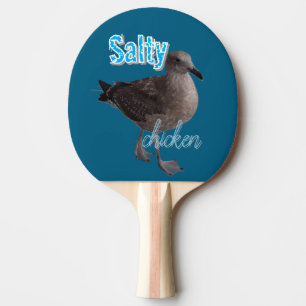 Silly Quirky Ocean Chicken Lover Ping Pong Paddle