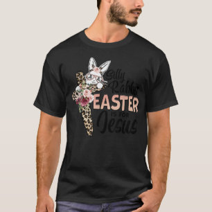 Silly Rabbit Easter Is For Jesus Easter Day Leopar T-Shirt