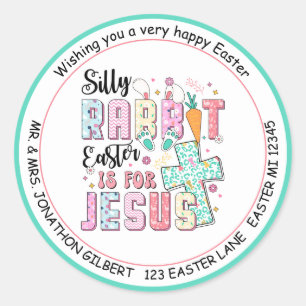 Silly Rabbit Easter Sticker