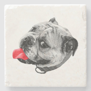 Silly Red Sip Stone Coaster