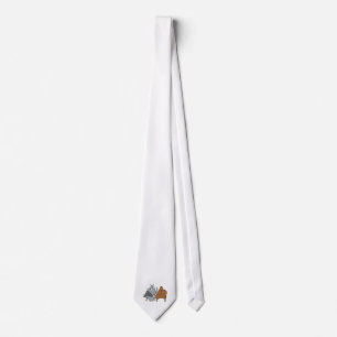 silly rhino playing piano pianist cartoon tie