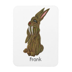 Silly Sabre Tooth Rabbit Magnet