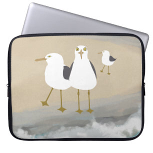 Silly Seagulls Neoprene Laptop Sleeve 15 inch
