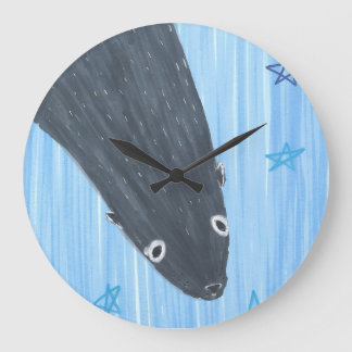 Silly Sealion Large Clock