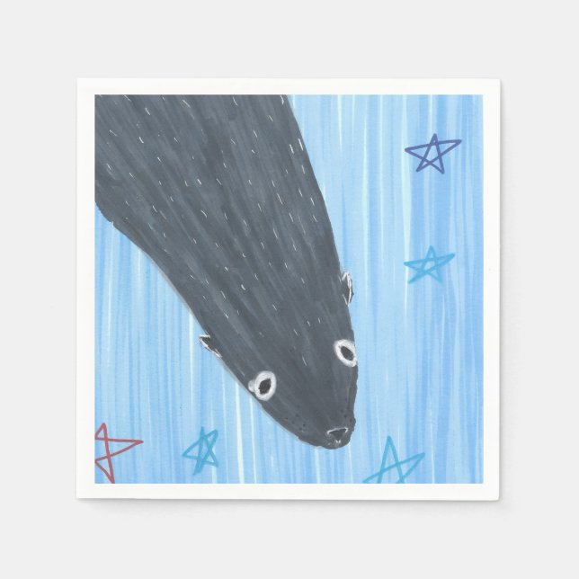 Silly Sealion  Napkin (Front)